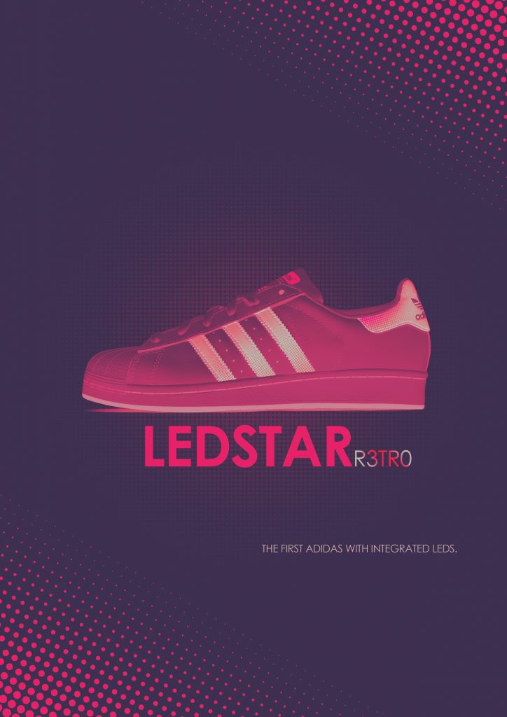 Affiche Adidas Ledstar R3TRO
