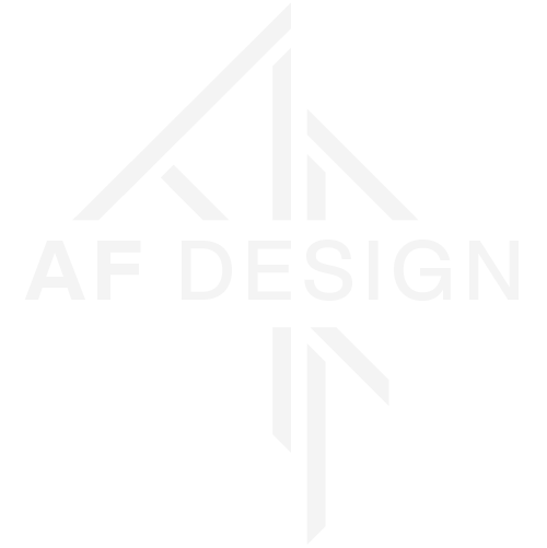 Logotype AF Design blanc
